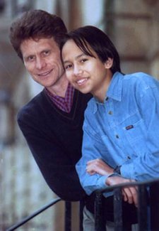 Newspaper photo of Ben at age 14 with me Photo