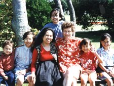 Family on visit to Indonesia in 1996 Photo